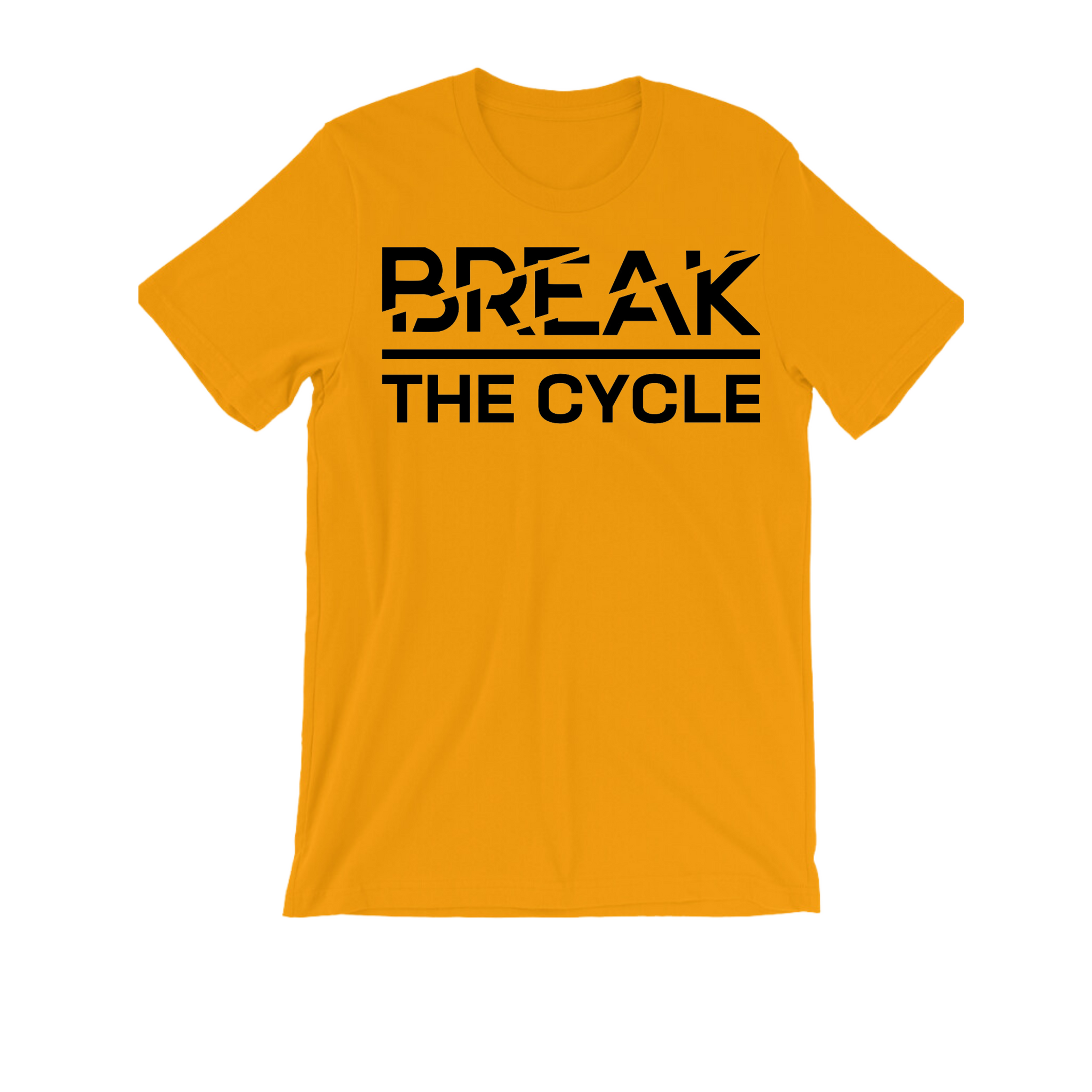 Gold Break The Cycle Tee