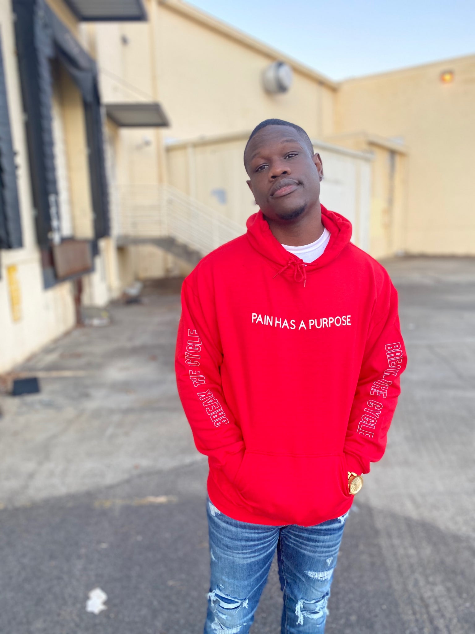 Red Pain Has A Purpose Hoodie