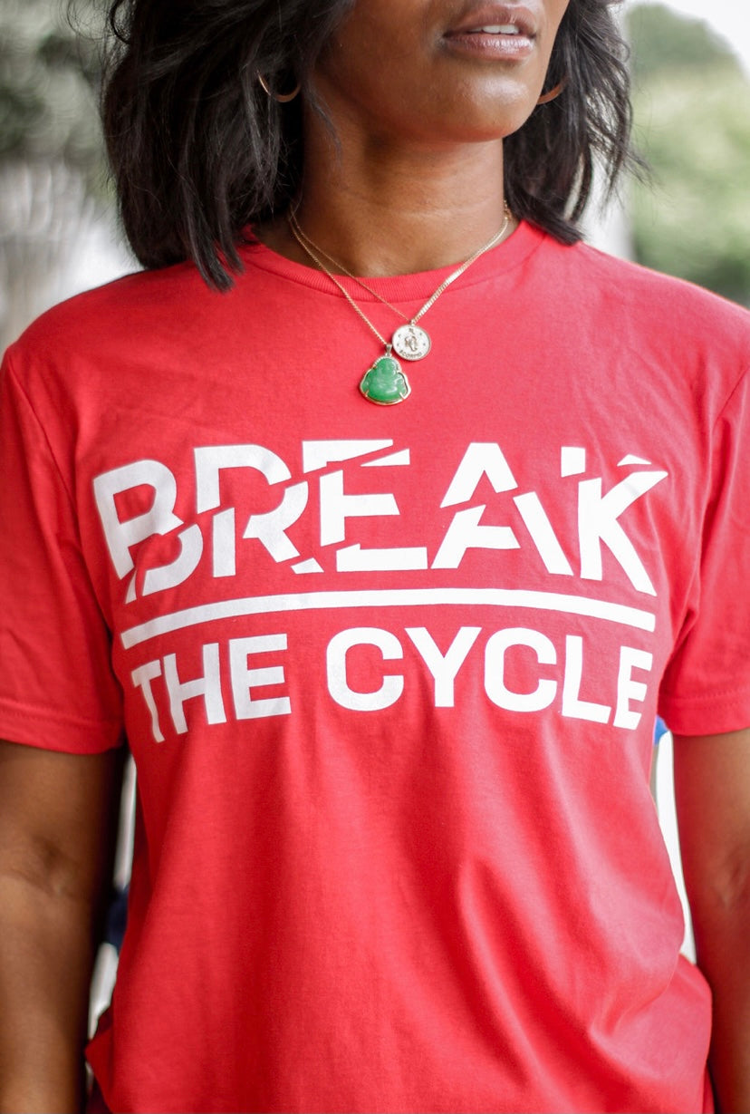 Red Break The Cycle Tee